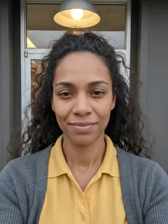 Photo 1: an AI-generated face used for this example