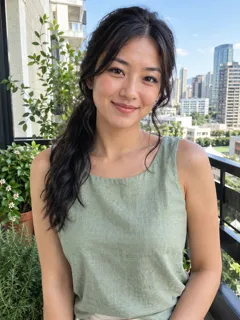 Photo 1: an AI-generated face used for this example